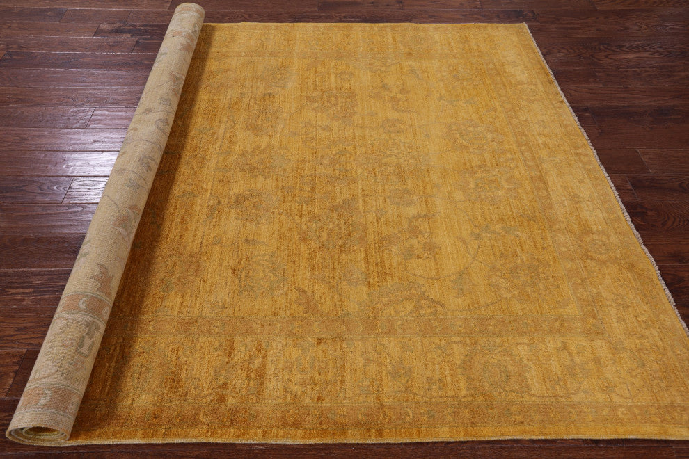 6' 2" X 9' 2" Full Pile Overdyed Hand-Knotted Wool Rug - PR2438