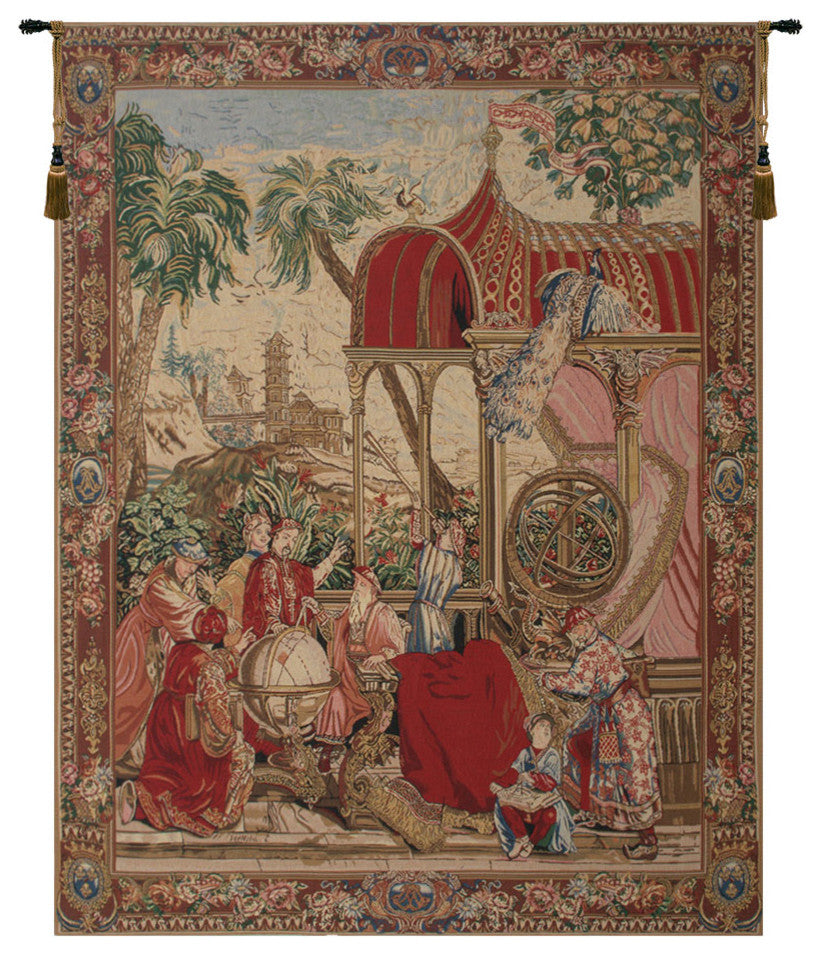 Les Astronomes, Wall Tapestry, 93"x68"
