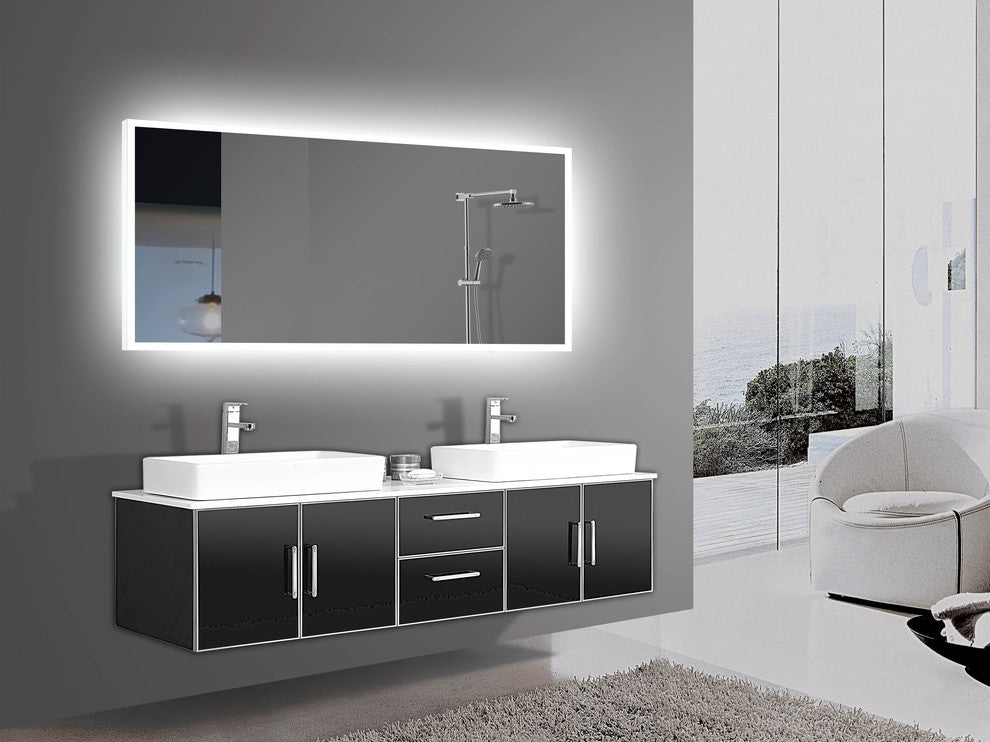 Bahama 48"x24" Frameless LED Wall Mirror