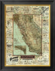 "Map of California Roads for Cyclers, 1896"  by George W. Blum, 20x26"