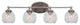 Capri 4-Light Bath Bar, Brushed Nickel/Clear Bubble