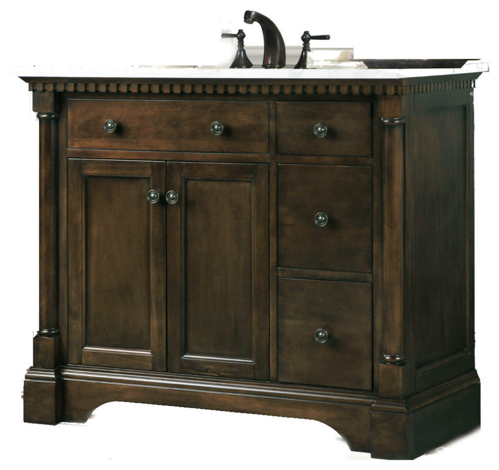 Legion Furniture Sink Vanity, Antique Coffee, 36"