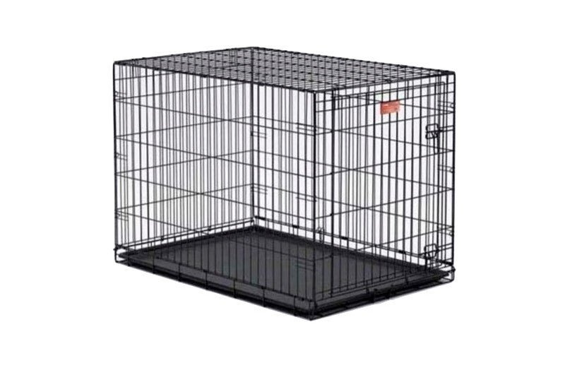 Midwest Life Stages Single Door Dog Crate, Black, 36"x24"x27"
