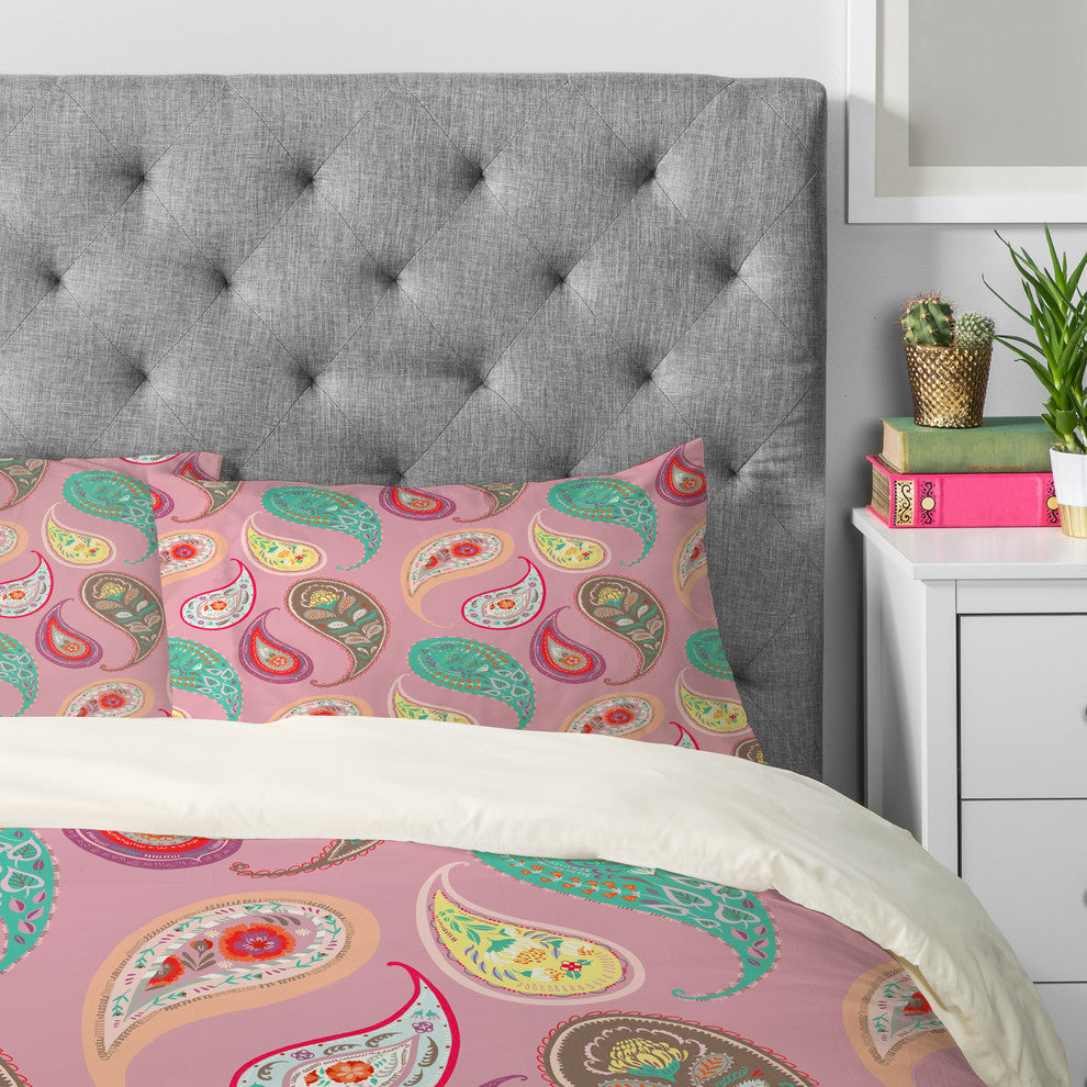 Deny Designs Pimlada Phuapradit Pastel Paisleys Pillowcase
