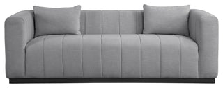Lucia Beige Linen Textured Fabric Chair, Grey, Sofa