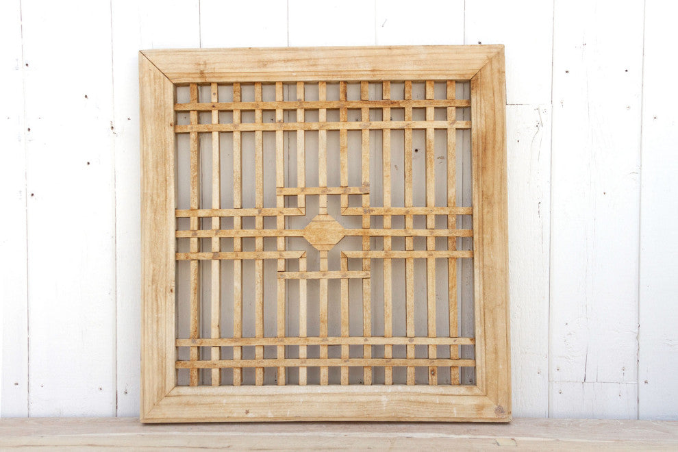 Chaka Antique Geometric Window Panel