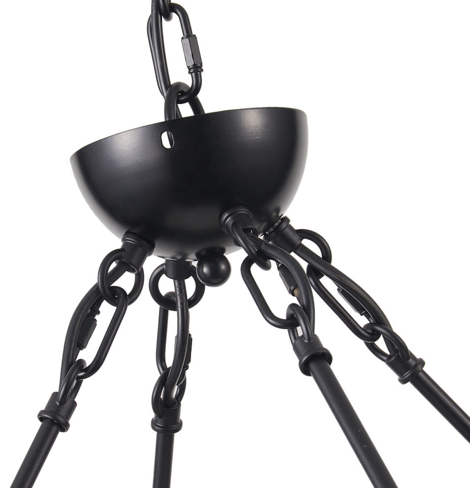 26-Light Wagon Wheel Chandelier Candle Style Ceiling Light