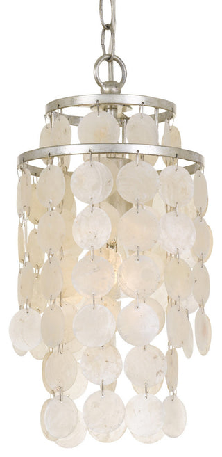 Crystorama Lighting Group BRI-3000 Brielle 7"W Mini Pendant - Antique Silver