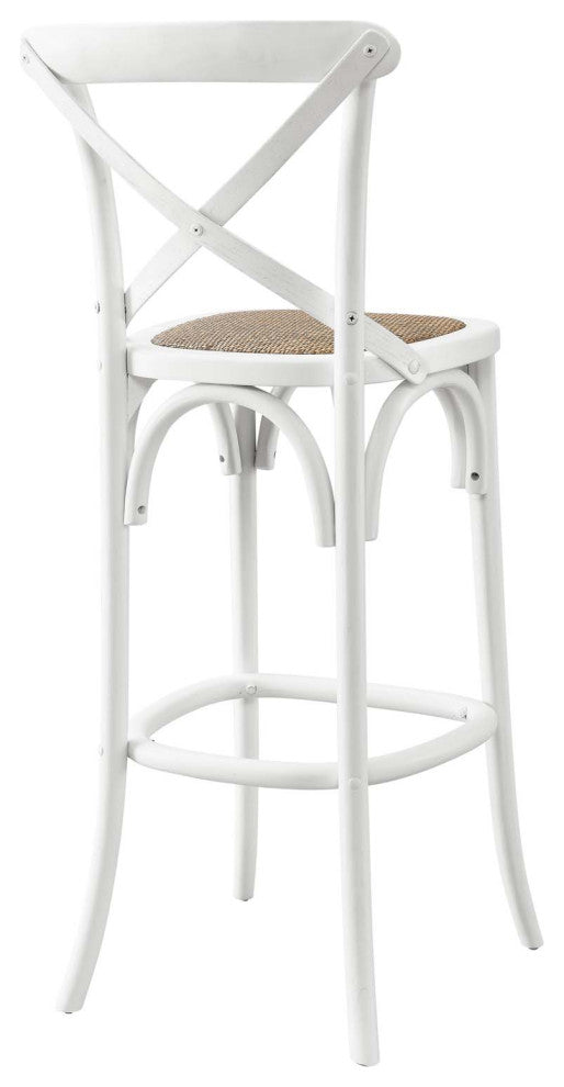Gear Bar Stool, White