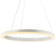 Baxter 1-Light Aluminum Integrated LED Hoop Pendant, Matte White