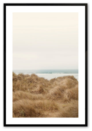 Satin Black 18" x 24" Seaside Meadow Framed Print