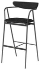 Gianni Activated Charcoal Fabric Bar Stool