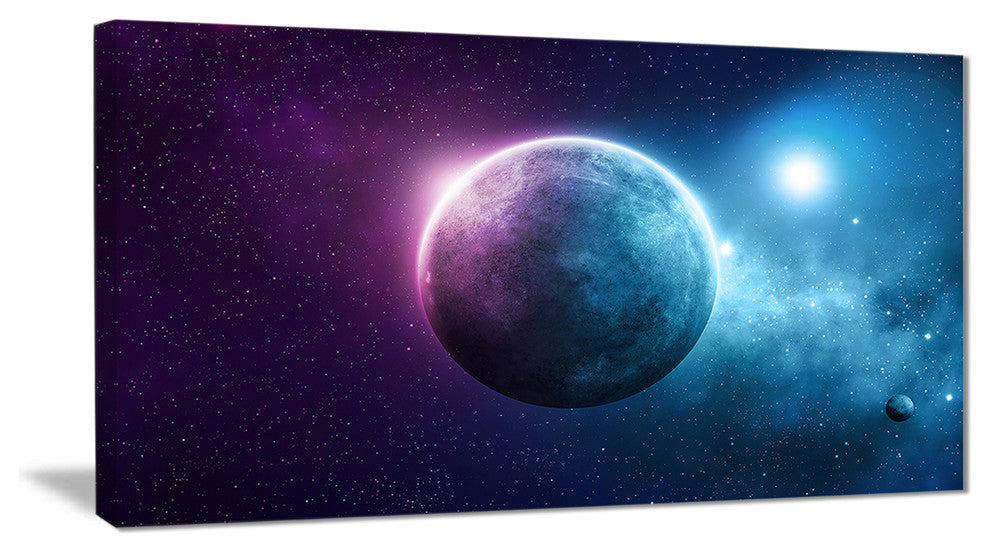"Deep Space Planet" Canvas Print