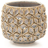 Lotus Ceramic Planter, Medium