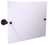 Pipeline Landscape Wall Mounted Tilt Mirror, Matte Black