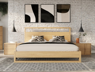 Nova Domus Berlin Modern Natural Oak Bedroom Set, Queen