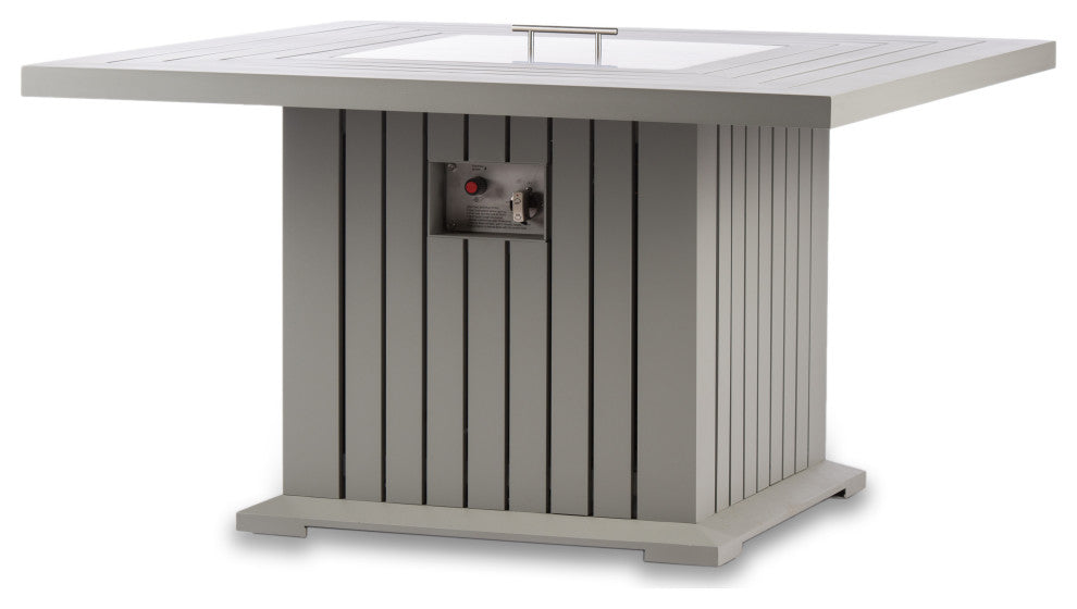 EvFires 43" Aluminum Fire Pit Table, Gray Fire Pit Only