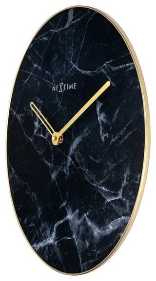 NeXtime Marble Wall Clock, Black