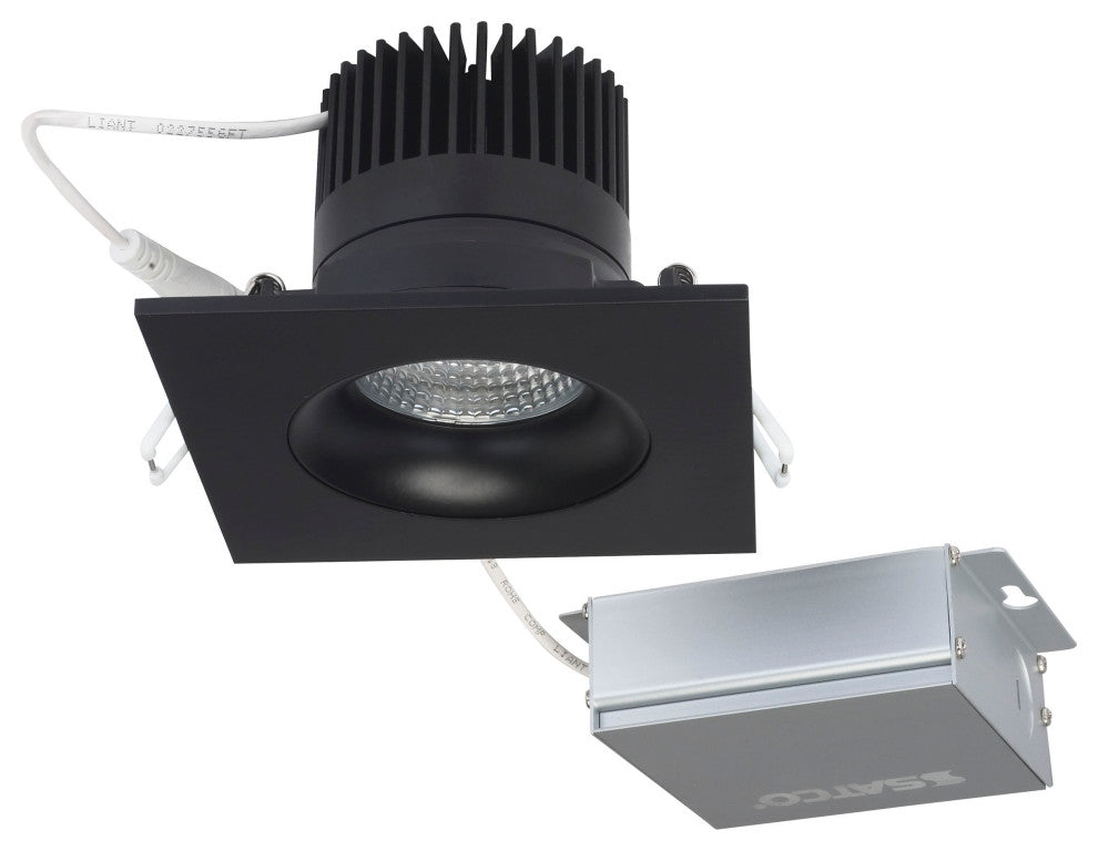 12 Watt LED Downlight - Gimbaled - 3.5 in. - 120 Volt - Square - Remote Driver