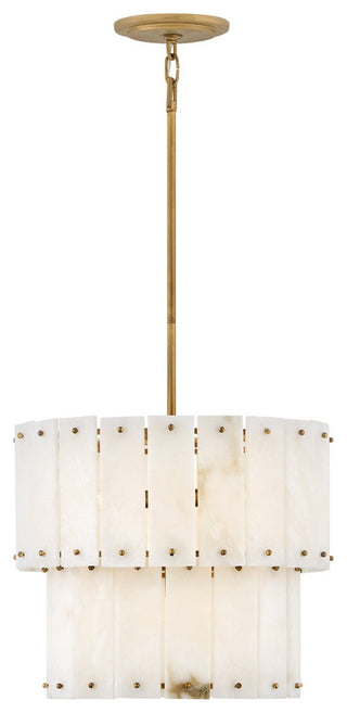 Simone LED Semi-Flush Mount, Burnished Gold