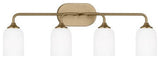 Generation Lighting GLV1024 Emile 4 Light 31"W Vanity Light - Satin Bronze