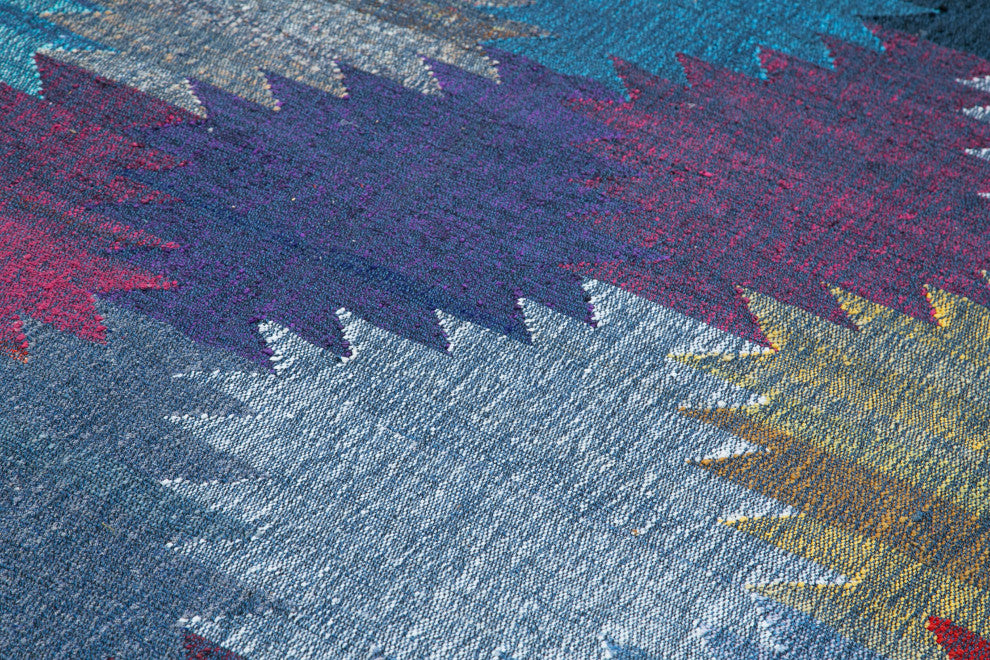 Rug N Carpet - Hand-knotted Turkish 8' 2'' x 11' 7'' Unique Wool Kilim Rug