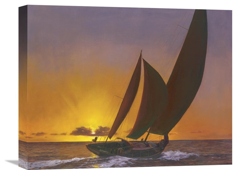 "Sails In The Sunset" Artwork, 20" x 16"
