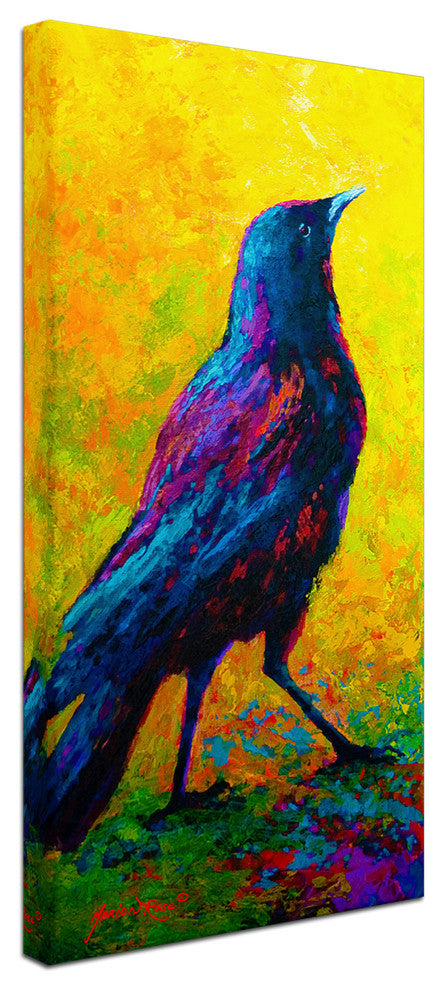 Marion Rose 'Crow 3' Canvas Art, 47 x 24