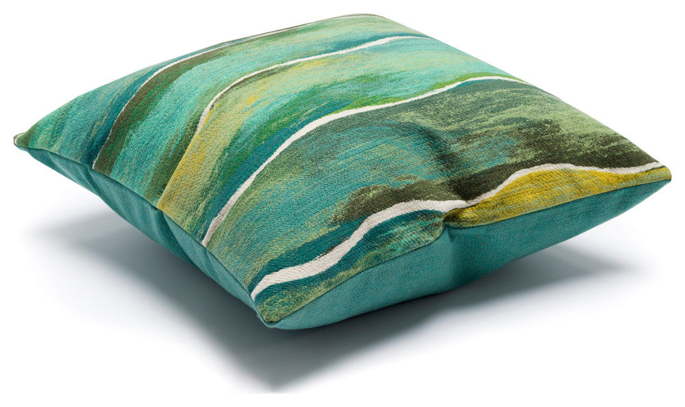 Visions IV Swell Indoor/Outdoor Pillow Seaglass 20"x20"