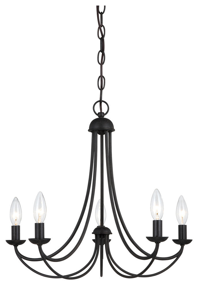 Quoizel MRN5005IB Five Light Chandelier Mirren Imperial Bronze