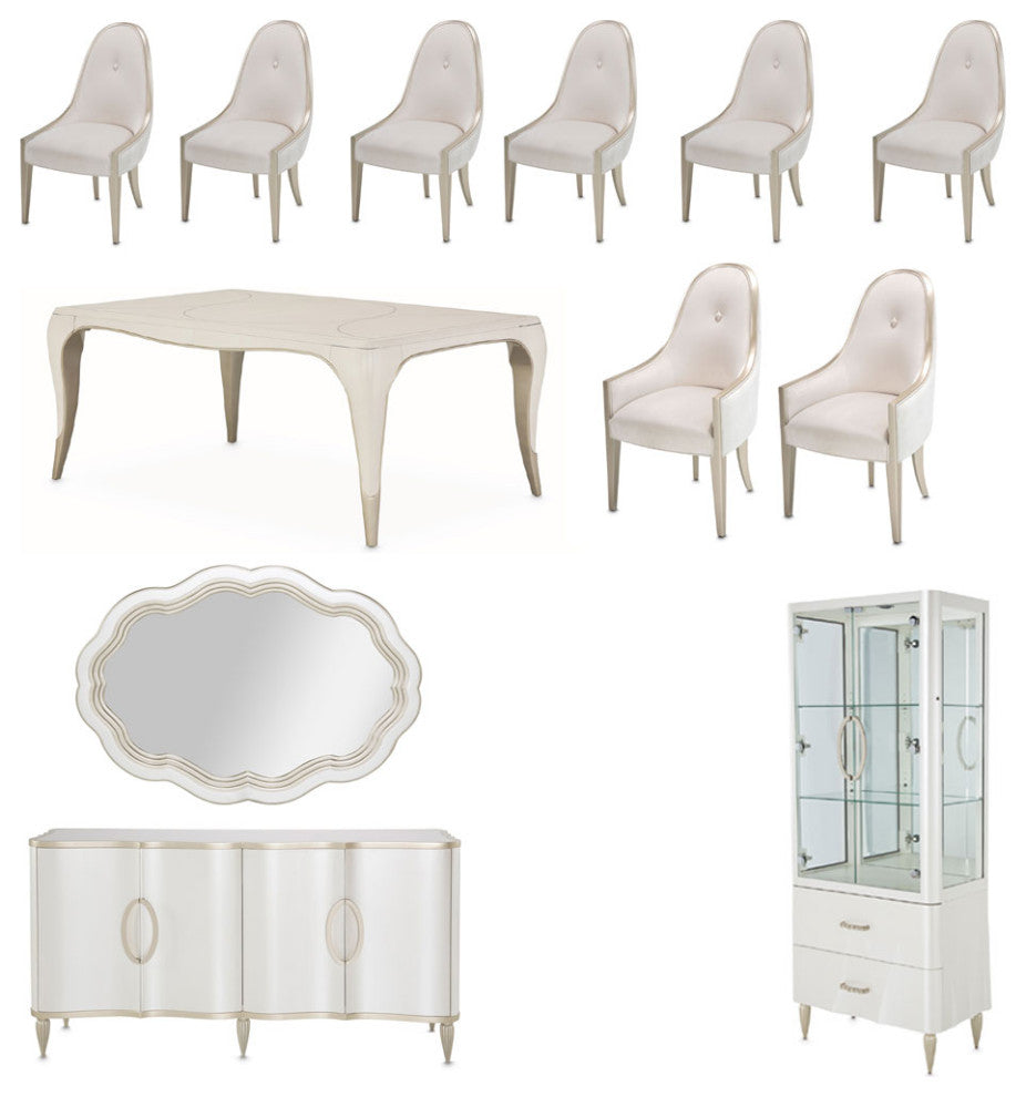 AICO Furniture London Place 12 Piece Dining Room Set