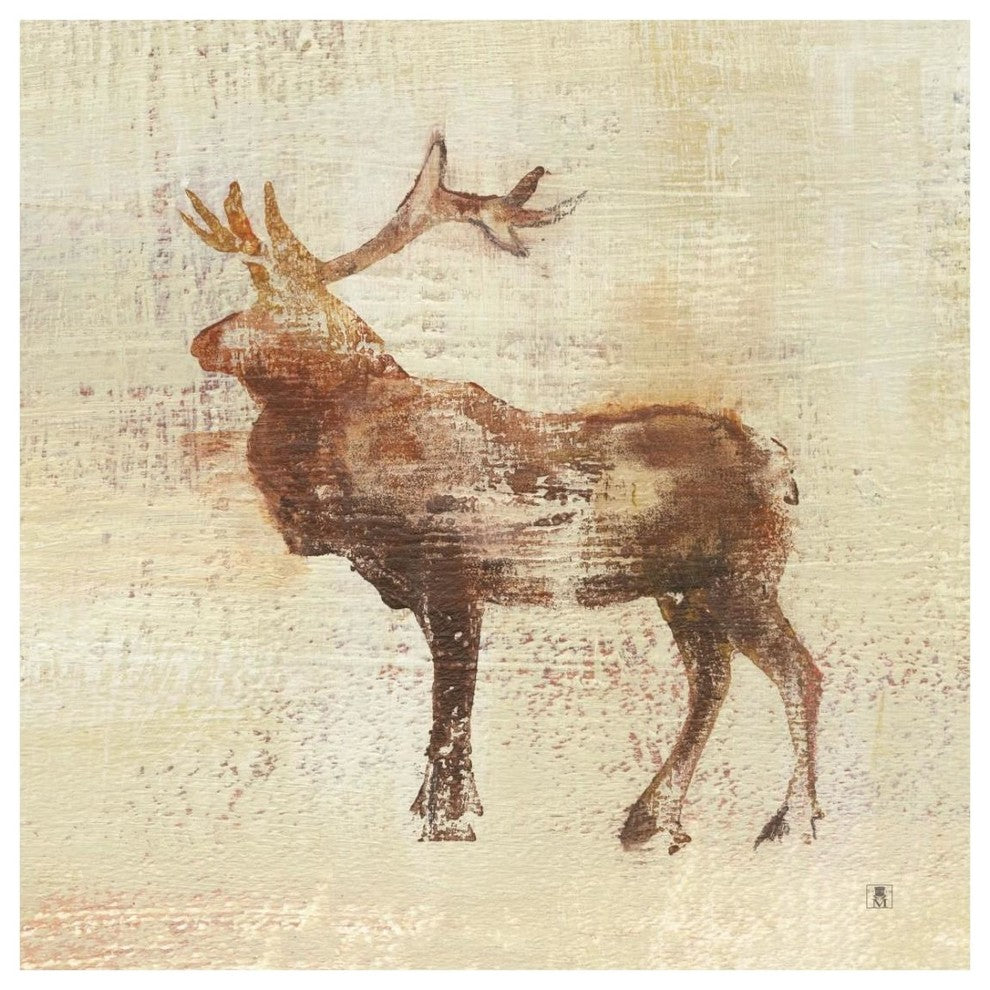 "Elk Study" Digital Paper Print by Studio Mousseau, 26"x26"