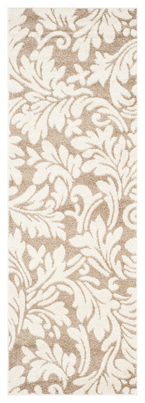 Safavieh Amherst Amt425S Outdoor Rug, Wheat/Beige, 9'0"x9'0" Square