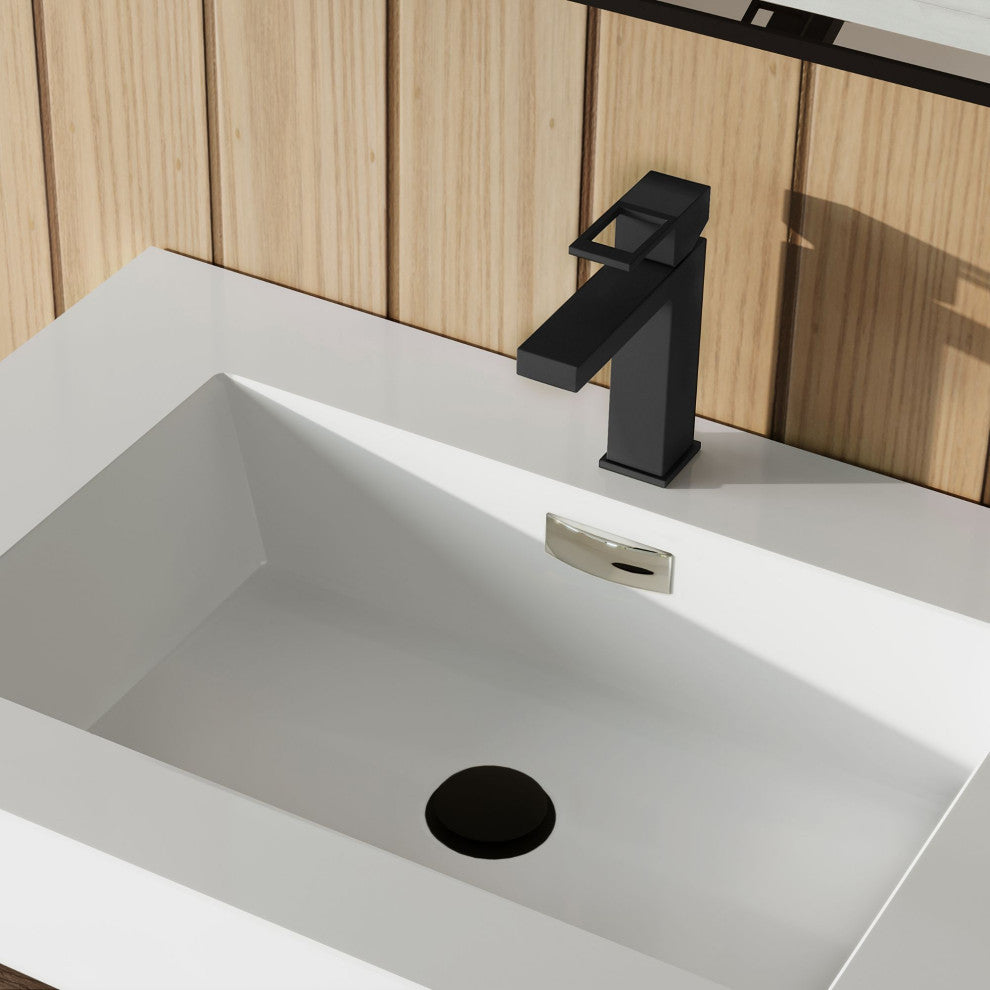 Boutique Bath Vanity, Butternut, 30", Single Sink, Wall Mount