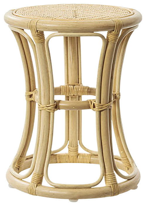 Bella Rattan Stool, Natural