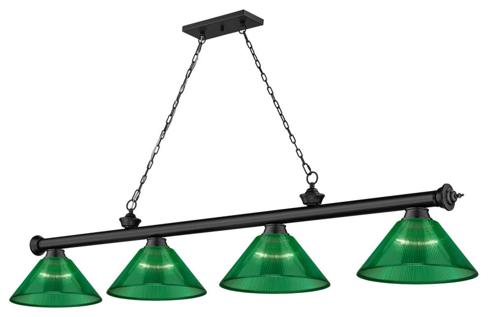 Zlite 2306-4MB-ARG 4-Light Billiard, Green
