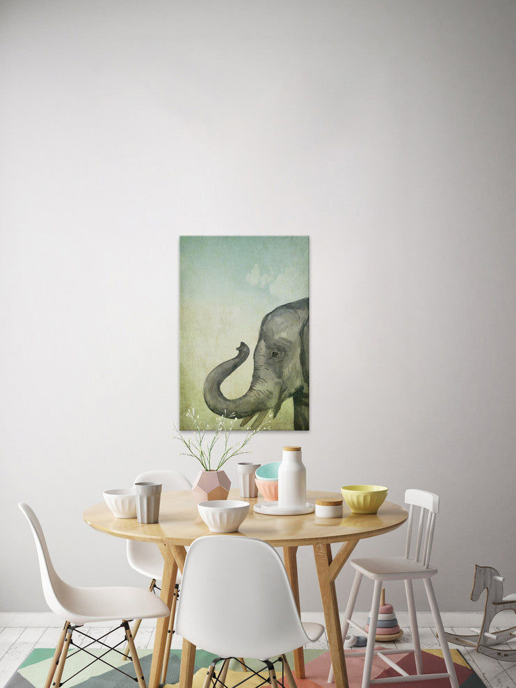 "I'm All Trunk" Painting Print on Wrapped Canvas, 30"x45"