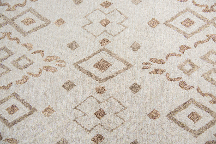 Rizzy Home Opulent OU934A Natural Geometric Area Rug, Rectangular 5'x8'