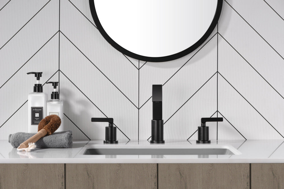 Ultra Faucets UF5670X Two-Handle Bathroom Faucet, Matte Black