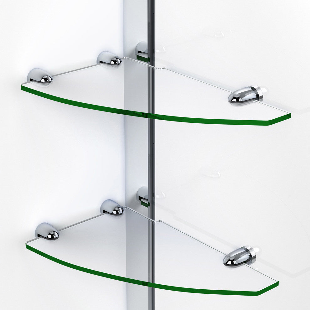 Dreamline Unidoor Min 36" To Max 37" Frameless Hinged Shower Door