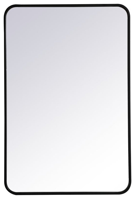 Elegant Decor Evermore Vanity Mirror Black