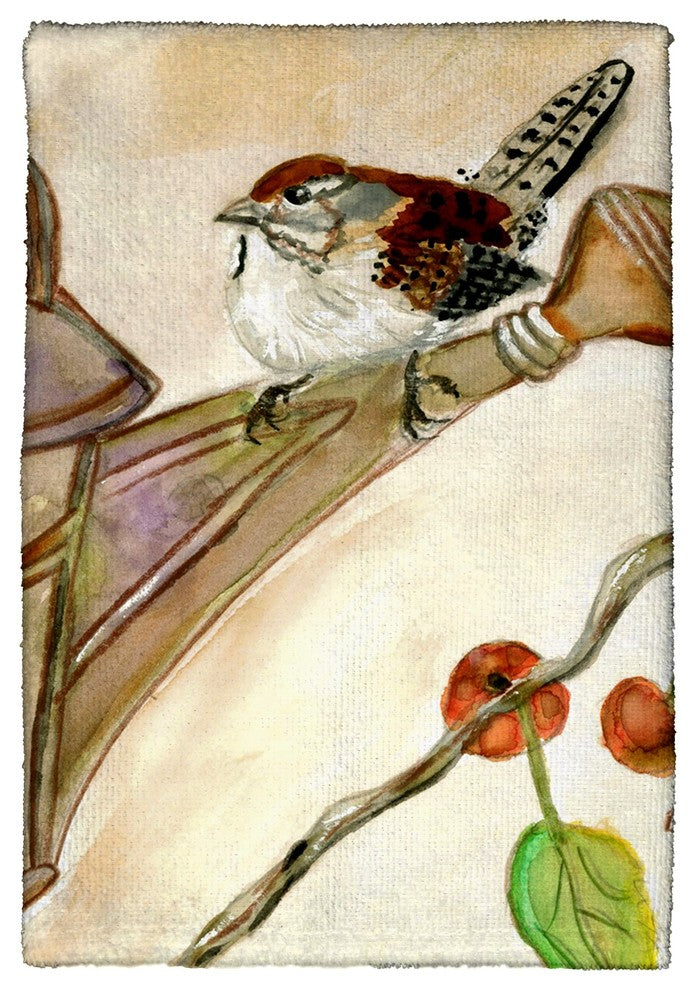 Carolina Wren Kitchen Towel - Two Sets of Two (4 Total)