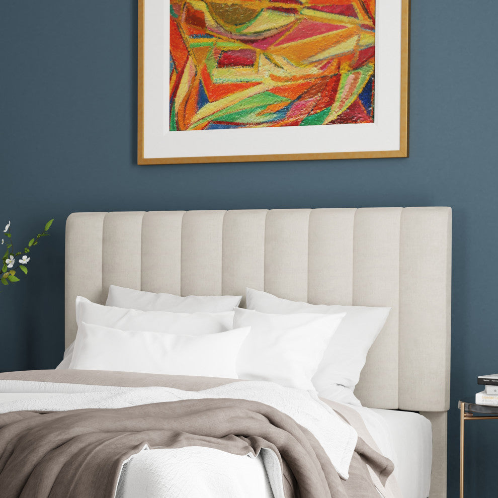 Hillsdale Crestone Channel Tufted Upholstered Full/Queen Size Headboard