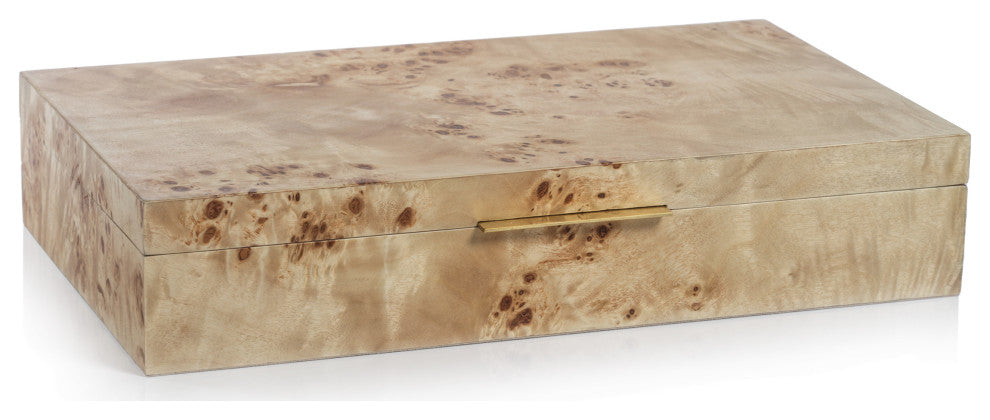 Bogor Burlwood Veneer Decorative Box, Large