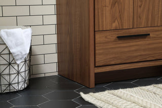 Walker Walnut Brown-Light Bathroom Vanity, Walnut Brown, 24"
