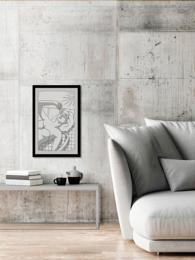 "Sunnies Extra" Framed Painting Print, 30"x45"