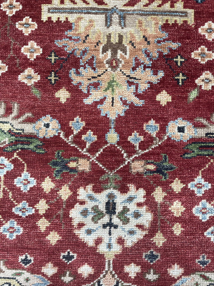 Red Traditional All Over Sultanabad Area Rug