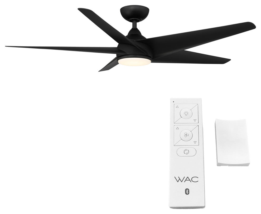 Viper Indoor/Outdoor 5-Blade Smart Ceiling Fan 60" Matte Black, Light Kit