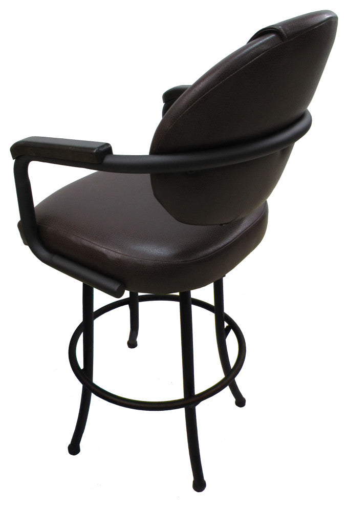 Swivel Metal Counter 26", 30" Extra Tall 34" Bar Stool, M-79, Austin Mahogany Vi
