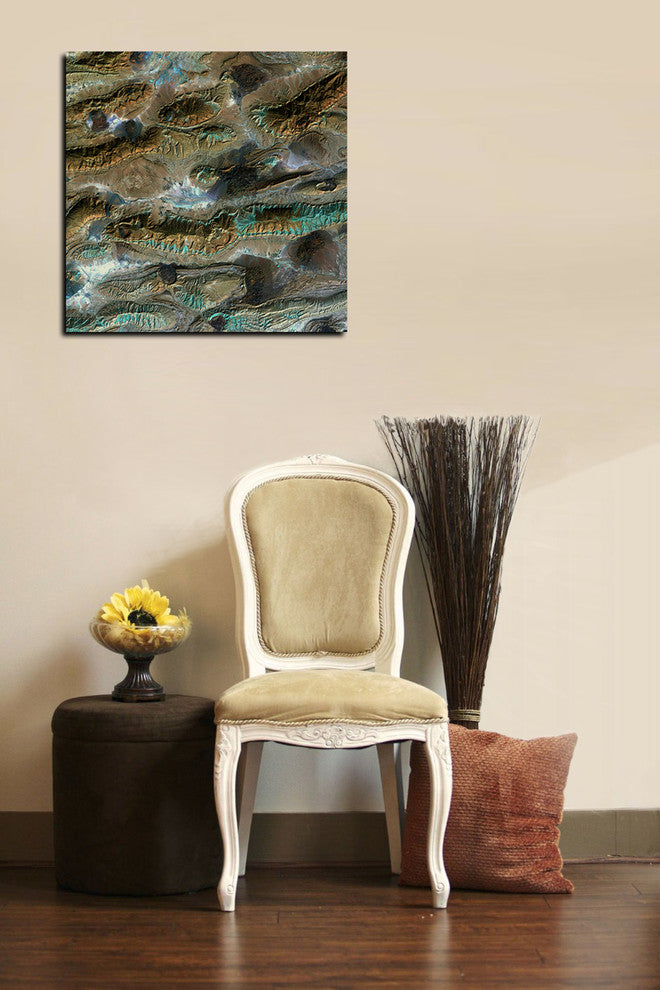 Epic Graffiti "Earth As Art: Salt Glaciers" Giclee Canvas Wall Art, 18"x18"